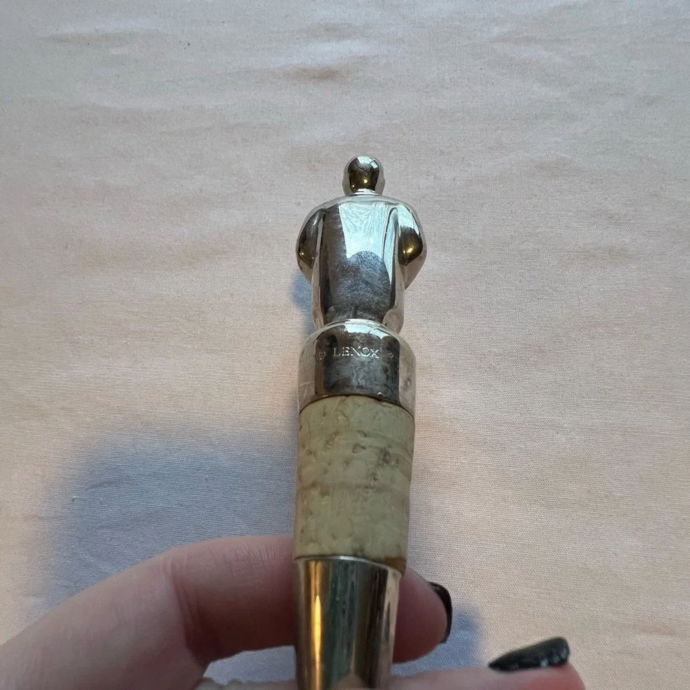 Lenox Butler’s Pantry Cork Wine Stopper EUC